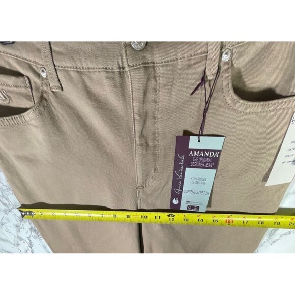 Gloria Vanderbilt Amanda Tapered Leg Classic Rise Jeans 12P Average  Hazelnut - Picture 6 of 9